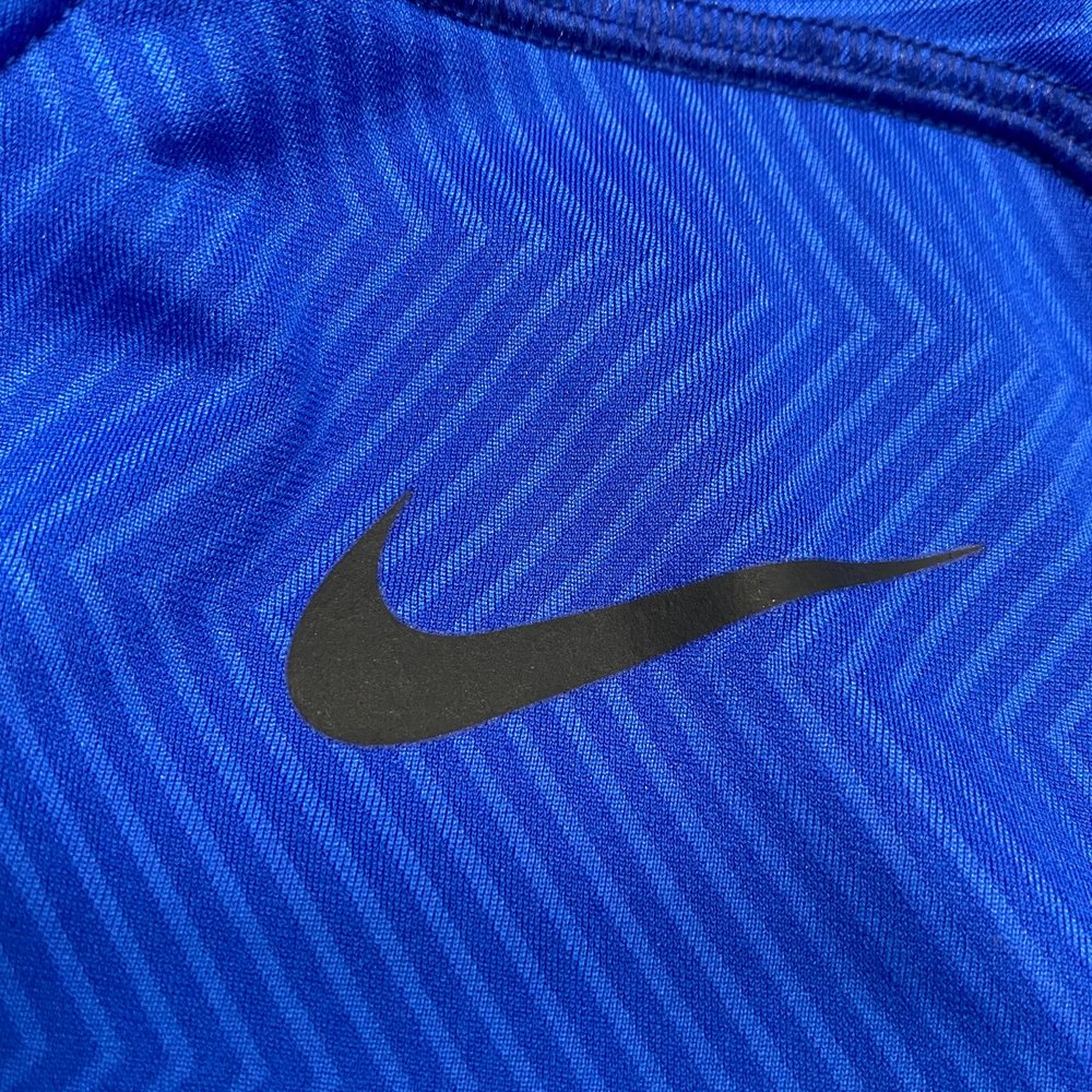 NIKE PRO COMBAT NWT HYPERWARM Men's Sz 2XL FITTED Blue  Long Sleeve Shirt - Picture 5 of 7